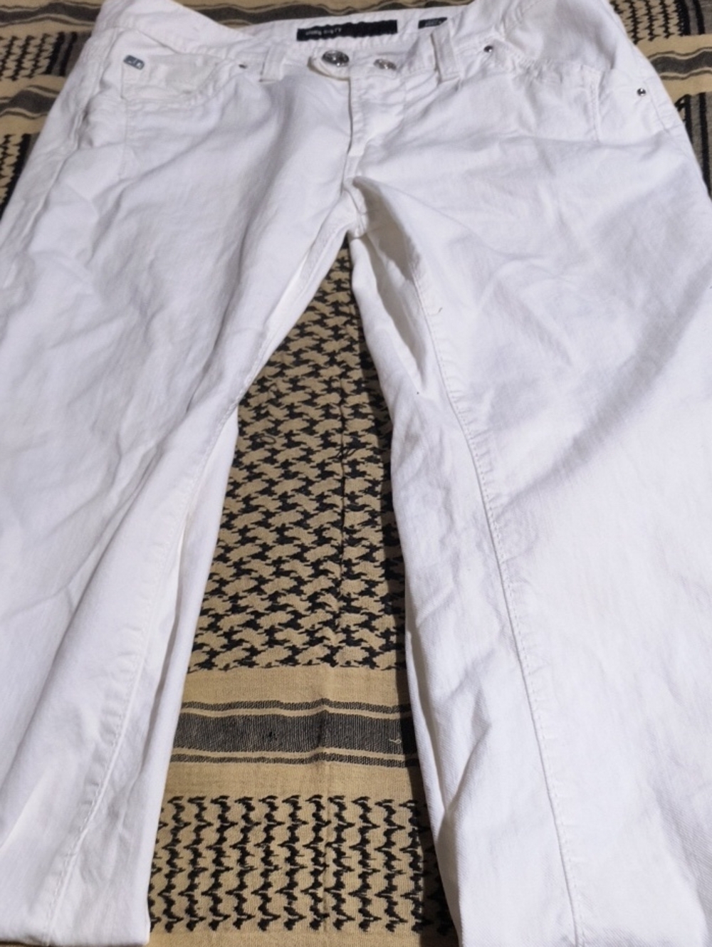 Miss Sixty Style Bella White Straight-Leg Jeans
